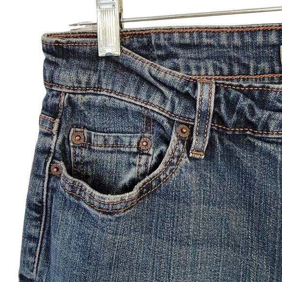 Levis 515 Bootcut Jeans Blue Denim Womens Size 12P Medium Wash Stretch - Picture 3 of 10